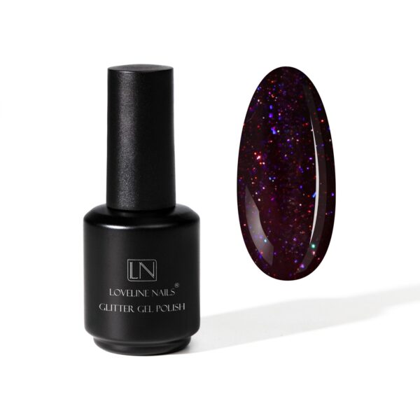GLITTER GEL POLISH DARK GALAXY, 422