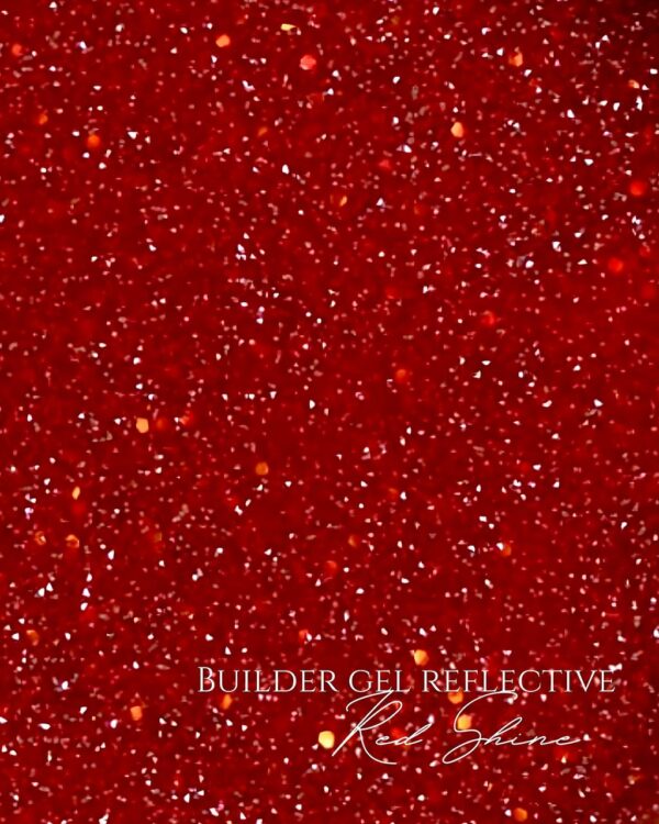 BUILDER GEL REFLECTIVE RED SHINE